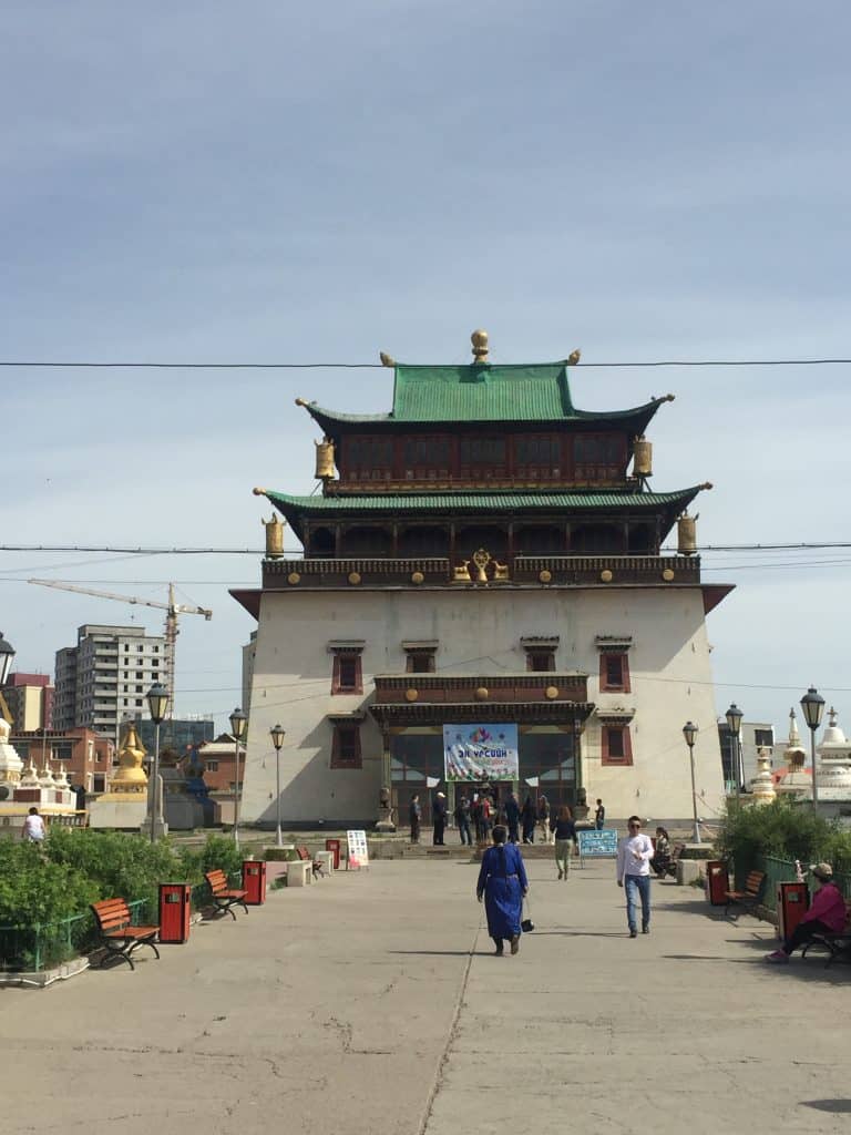Gandan Kloster in Ulaanbaatar, Mongolei