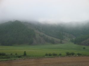 Typisch mongolische Landschaft